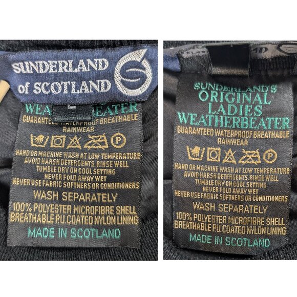 EUC - SUNDERLAND of SCOTLAND Golf Pullover Weatherbeater Waterproof Women's sz L - Picture 12 of 13